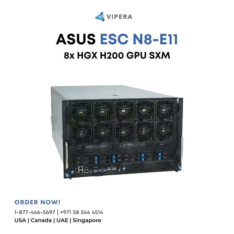 ASUS ESC N8-E11 AI Server with NVIDIA HGX H200