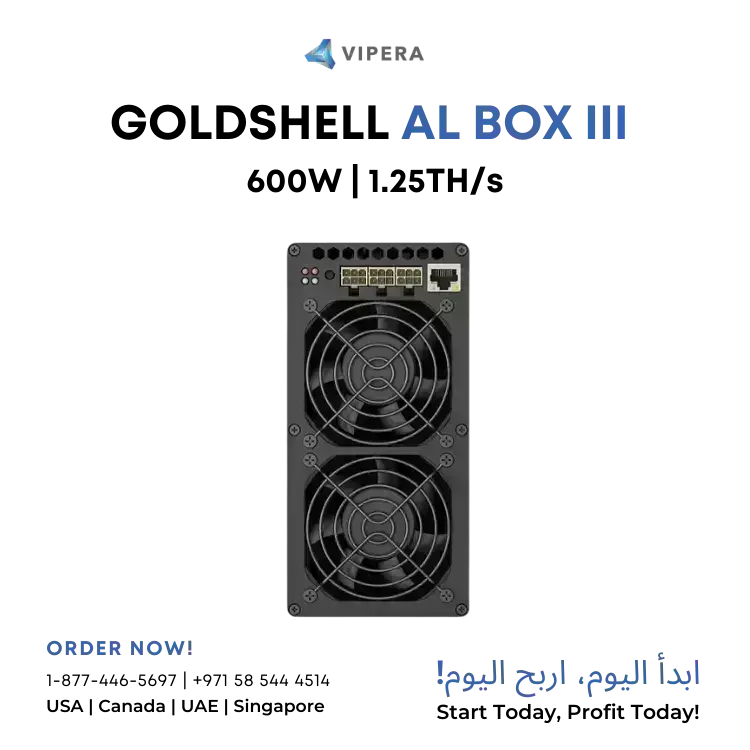 Goldshell AL Box III 1.25TH/s 600W (ALPH)
