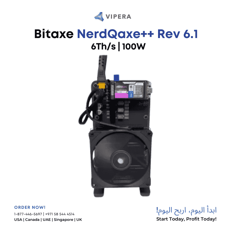 Bitaxe NerdQaxe++ Rev 6.1 Bitcoin Miner