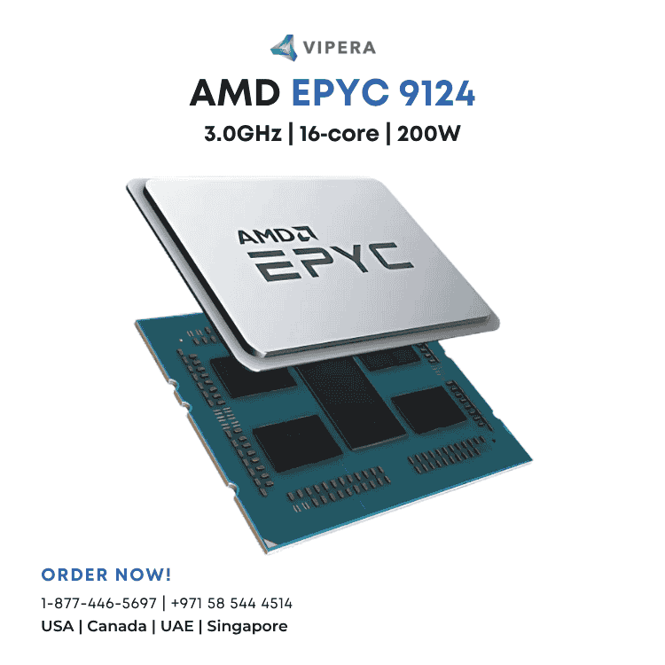 AMD EPYC 9124 3.0GHz 16‑core 200W Processor