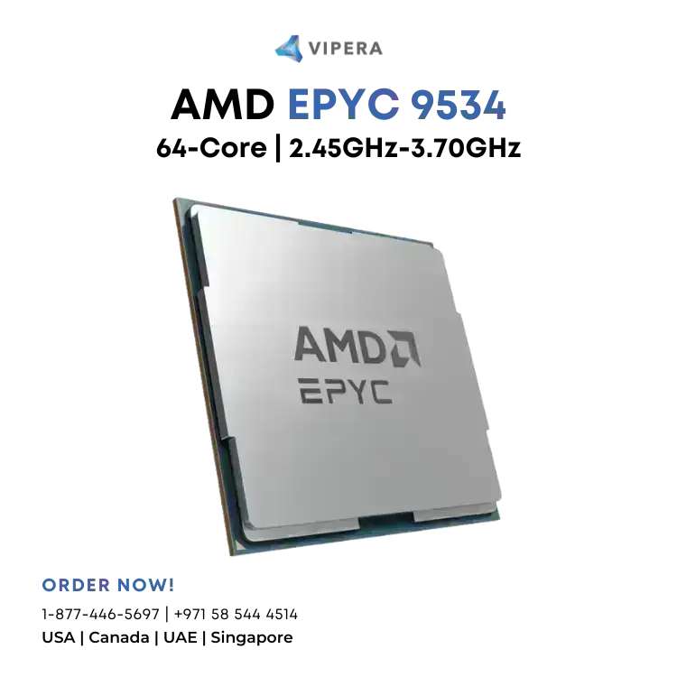 AMD EPYC 9534 Processor CPU 64-Core 2.45GHz~3.70GHz
