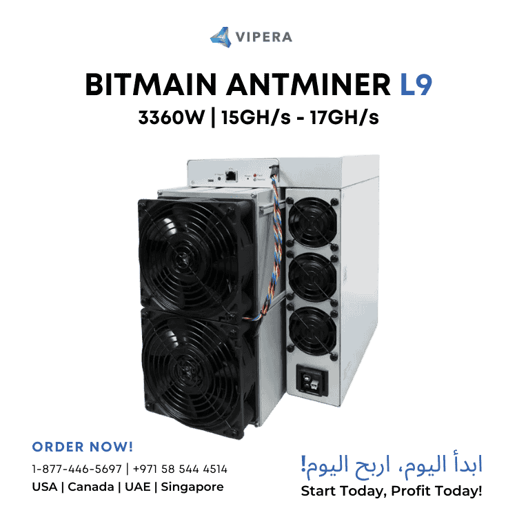 Bitmain Antminer L9 16GH/s - 17GH/s (LTC/DOGE/BEL)
