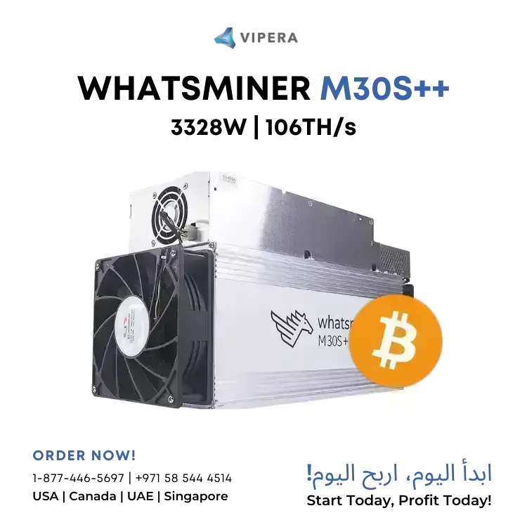 MicroBT Whatsminer M30S++ 106T 3328W