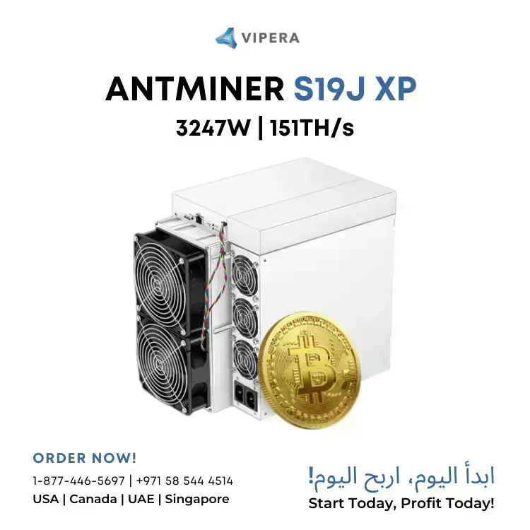 Bitmain Antminer S19J XP 151TH/s 3247W Spot