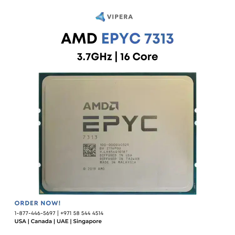 AMD EPYC 7313 CPU Processor 16 Core 3.00GHz 128MB Cache 155W