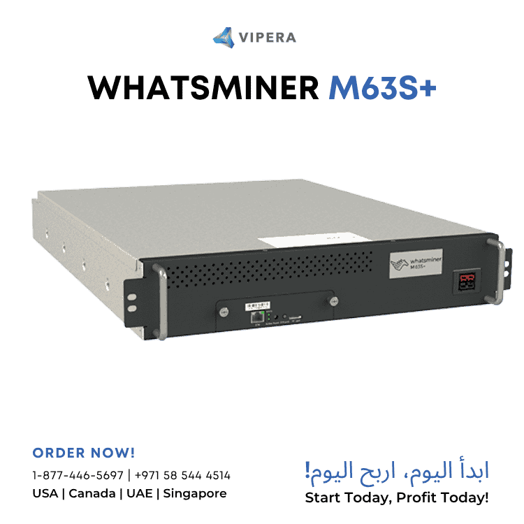 MicroBT WhatsMiner M63S+ Bitcoin Miner