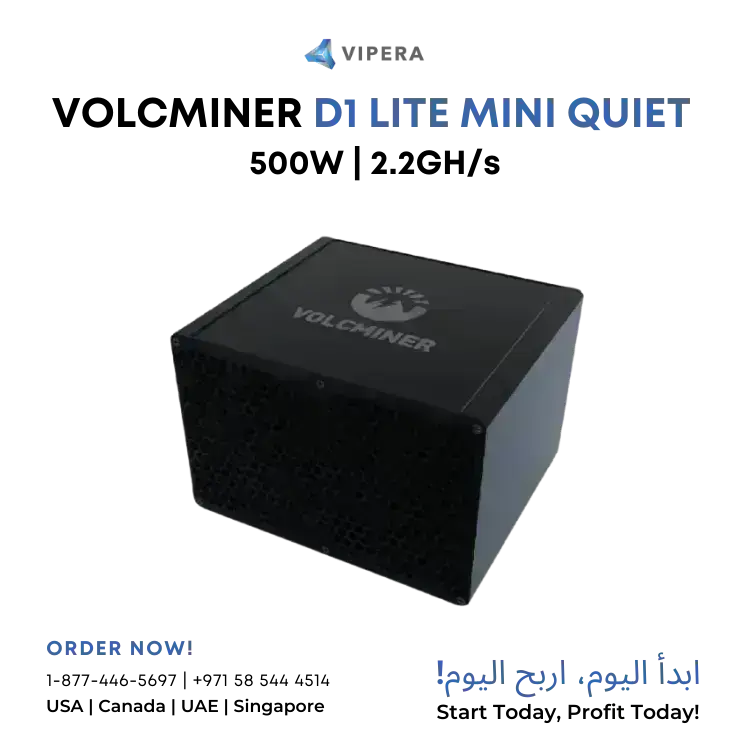 Volcminer D1 Lite Mini Quiet 2.2GH/s (LTC/DOGE/PEPE/BELS)