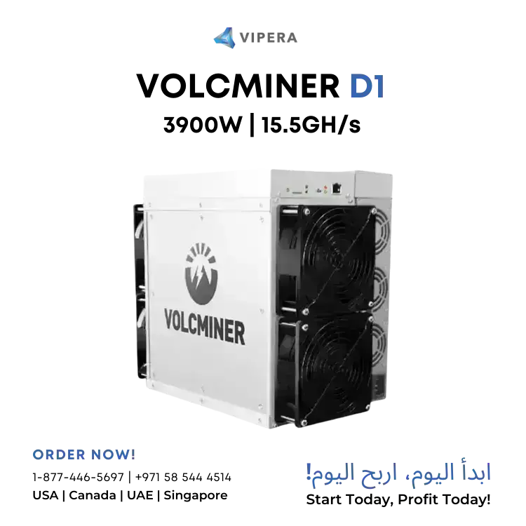 VolcMiner D1 15.5 GH/s (LTC, Dogecoin Miner)