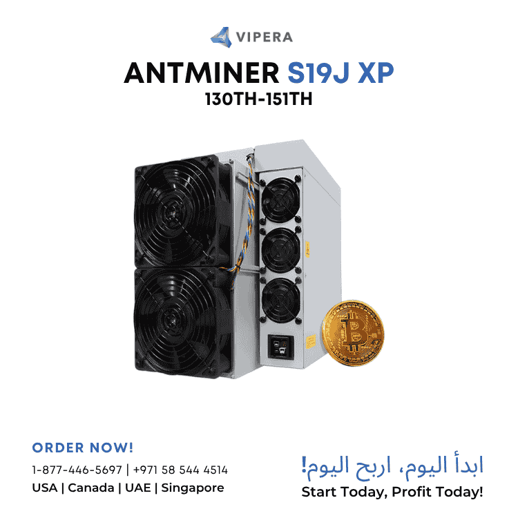 Bitmain Antminer S19J XP 130T-151T Bitcoin Miner