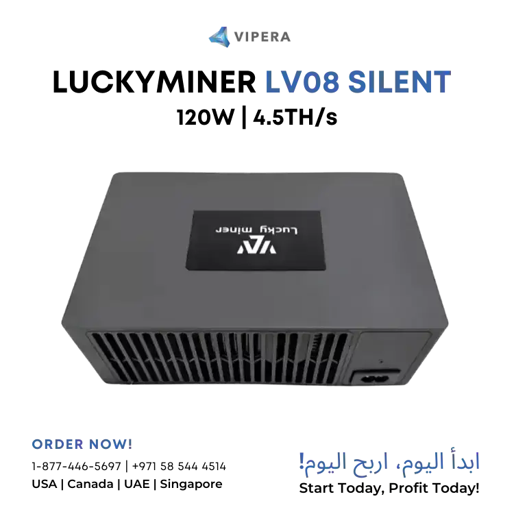 Lucky Miner LV08 Silent Home 4.5TH/S 120W (BTC/BCH/BSV)